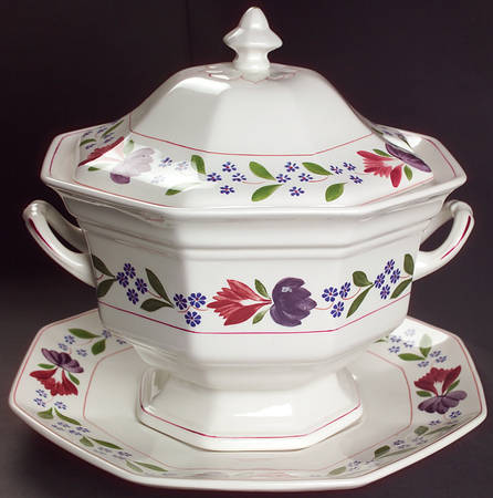 Old Colonial (Newer Backstamp) Tureen & Lid w/Underplate
