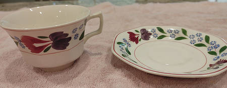 Old Colonial (Older Backstamp) Oversized Cup & Saucer Set