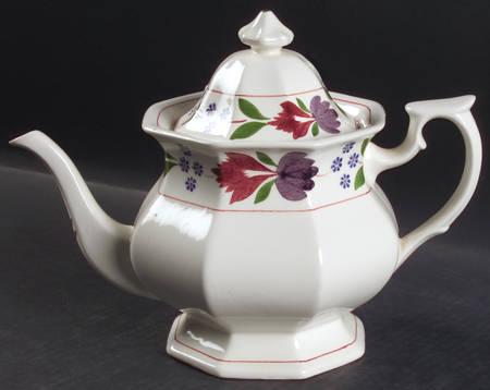 Old Colonial (Older Backstamp) Teapot & Lid by Adams China