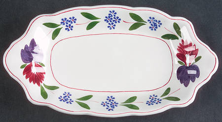Old Colonial (Older Backstamp) Relish/Gravy Underplate