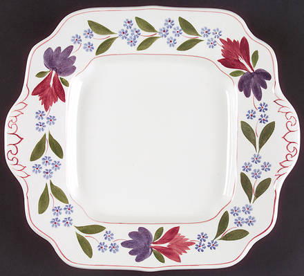 Old Colonial (Older Backstamp) 10" Square Handled Cake Plate