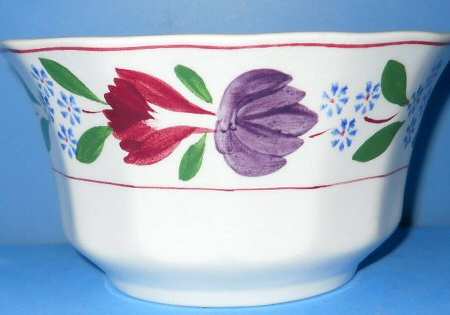 Old Colonial (Older Backstamp) Cranberry Bowl