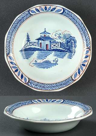 Old Free Hand Fruit/Dessert (Sauce) Bowl