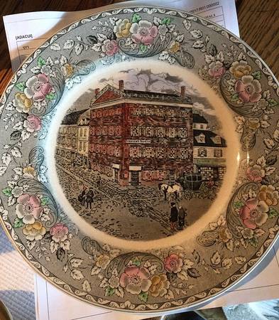 Old New York Dinner Plate