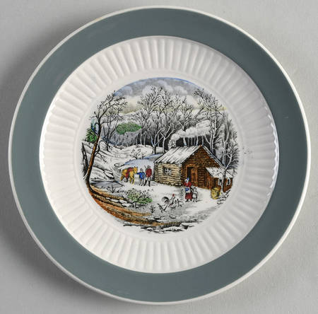Old Winter Scenes Bread & Butter Plate