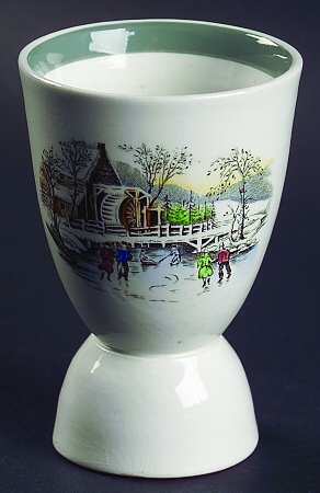 Old Winter Scenes Double Egg Cup