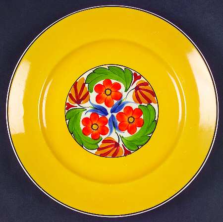 Cretonne Yellow Salad Plate