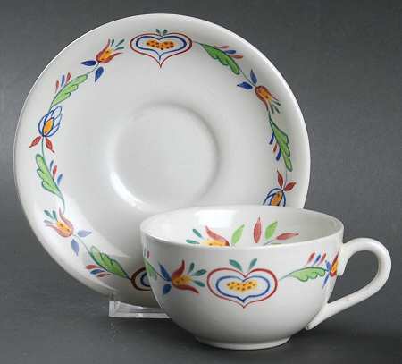 Penryn Flat Cup & Saucer Set
