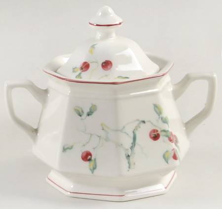 Persimmon Sugar Bowl & Lid