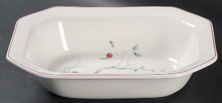 Persimmon 9" Oval Vegetable Bowl