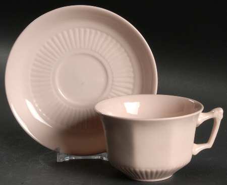 Princess Pink Flat Cup & Saucer Set