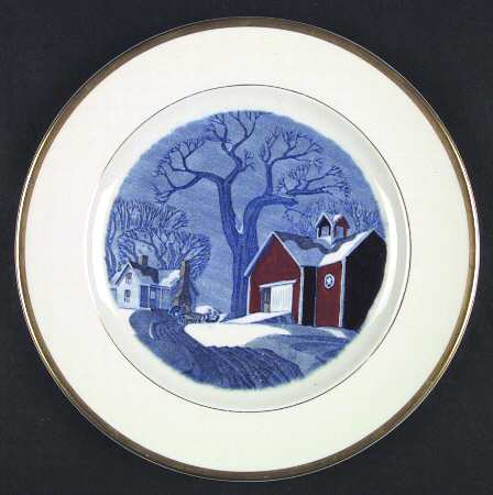 The Red Barn Dinner Plate