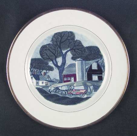 The Red Barn Dinner Plate