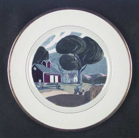 The Red Barn Dinner Plate