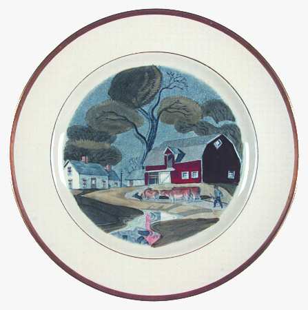 The Red Barn Dinner Plate