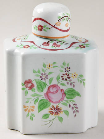Ribbon Tea Caddy & Lid