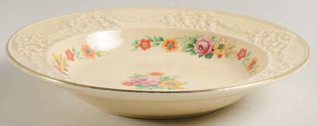 Rose of Italy Rim Soup Bowl
