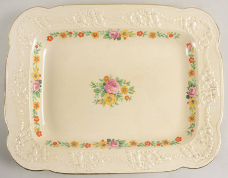 Rose of Italy 16" Rectangular Serving Platter