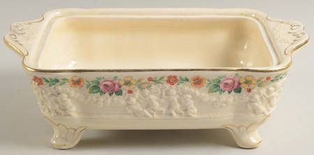 Rose of Italy Rectangular Vegetable Bowl No Lid