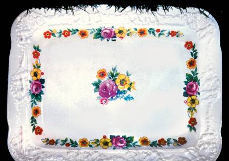 Rose of Italy Rectangular Serving Platter
