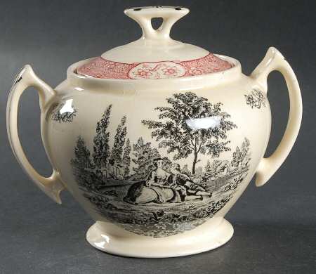 Rose Terrace Sugar Bowl & Lid