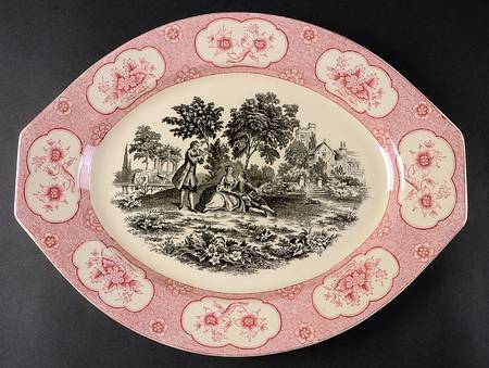 Rose Terrace 14" Oval Serving Platter