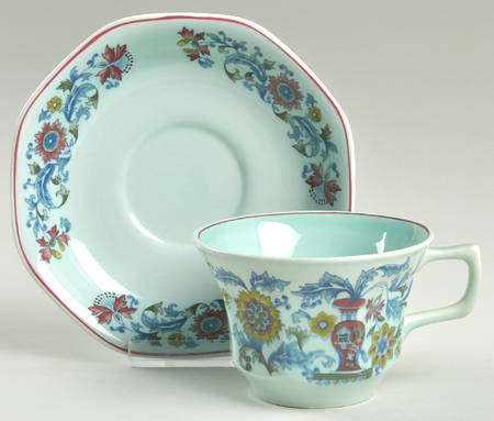 Saraband Flat Cup & Saucer Set
