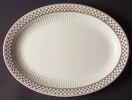 Sharon (Adams Backstamp) 13" Oval Serving Platter