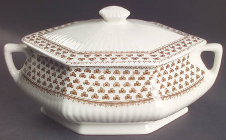 Sharon (Adams Backstamp) Oval Covered Vegetable
