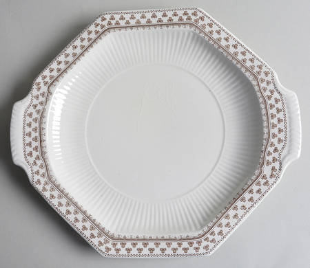 Sharon (Adams Backstamp) Octagonal Handled Cake Plate