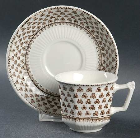 Sharon (Adams Backstamp) Flat Demitasse Cup & Saucer Set