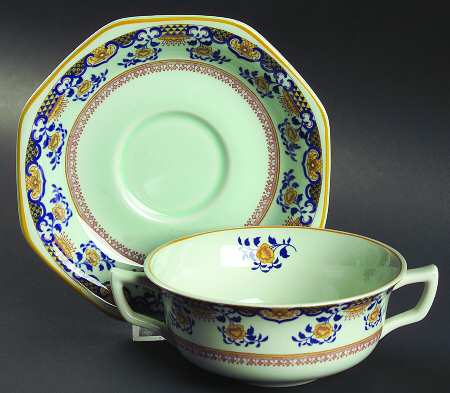 Shalimar Flat Cream Soup Bowl & Saucer Set