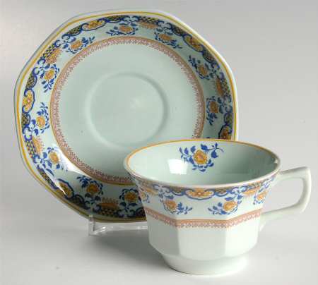 Shalimar Flat Cup & Saucer Set
