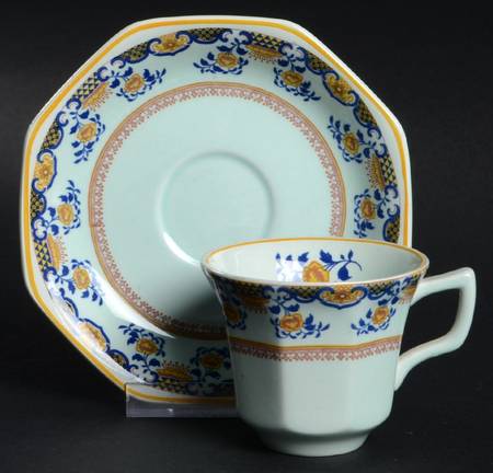 Shalimar Flat Demitasse Cup & Saucer Set