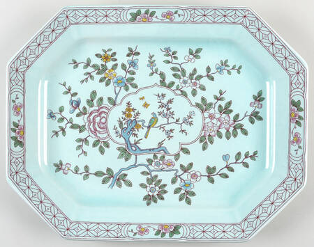 Singapore Bird (Newer Backstamp) 16" Oval Serving Platter