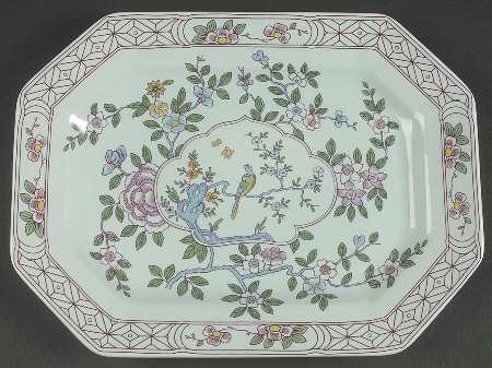 Singapore Bird (Newer Backstamp) 11" Oval Serving Platter