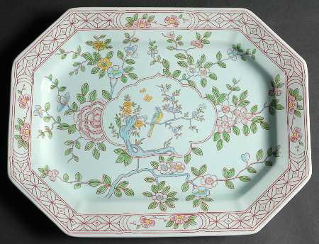 Singapore Bird (Newer Backstamp) 13" Oval Serving Platter
