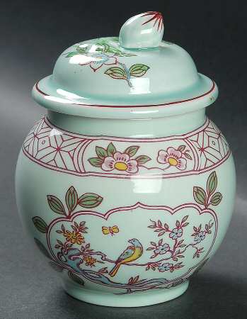 Singapore Bird (Newer Backstamp) Sugar Bowl & Lid
