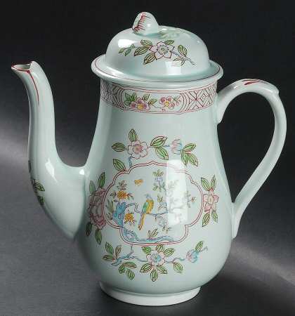 Singapore Bird (Newer Backstamp) Small Coffee Pot & Lid