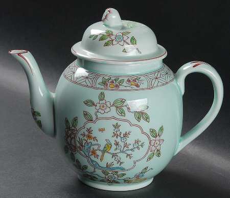 Singapore Bird (Newer Backstamp) Teapot & Lid