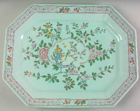 Singapore Bird (Newer Backstamp) 16" Oval Serving Platter
