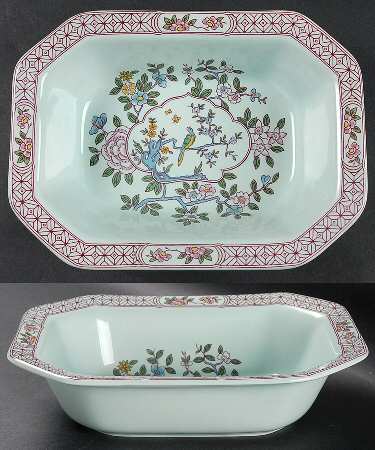 Singapore Bird (Newer Backstamp) 9" Oval Vegetable Bowl