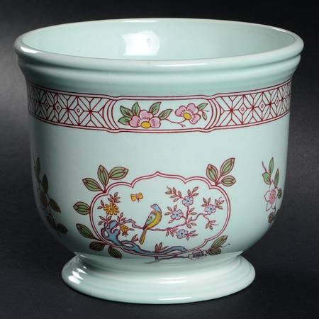 Singapore Bird (Newer Backstamp) Small Cachepot