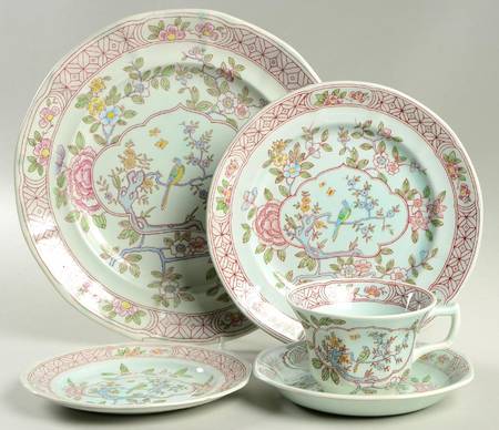 Singapore Bird (Older Backstamp) 5 Piece Place Setting
