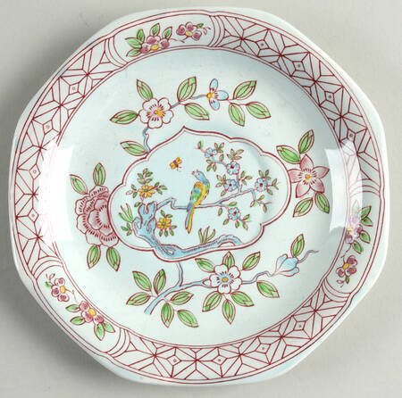 Singapore Bird (Older Backstamp) Saucer for Flat Cream Soup Bowl