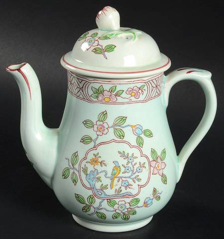Singapore Bird (Older Backstamp) Mini Coffee Pot & Lid