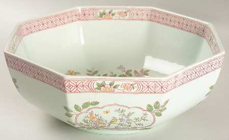 Singapore Bird (Older Backstamp) 9" Octagonal Vegetable Bowl