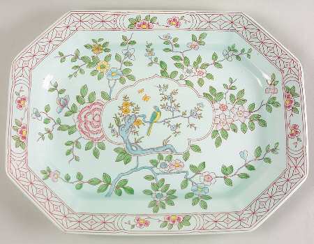 Singapore Bird (Older Backstamp) 13" Oval Serving Platter