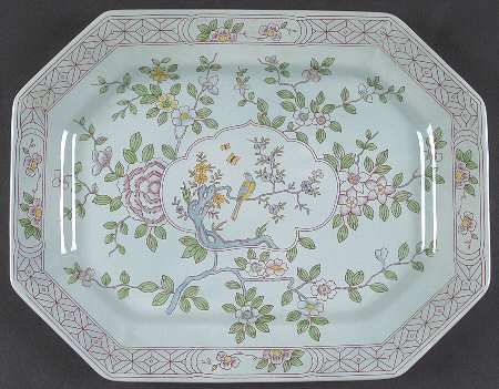 Singapore Bird (Older Backstamp) 14" Oval Serving Platter