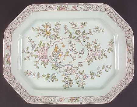 Singapore Bird (Older Backstamp) 16" Oval Serving Platter